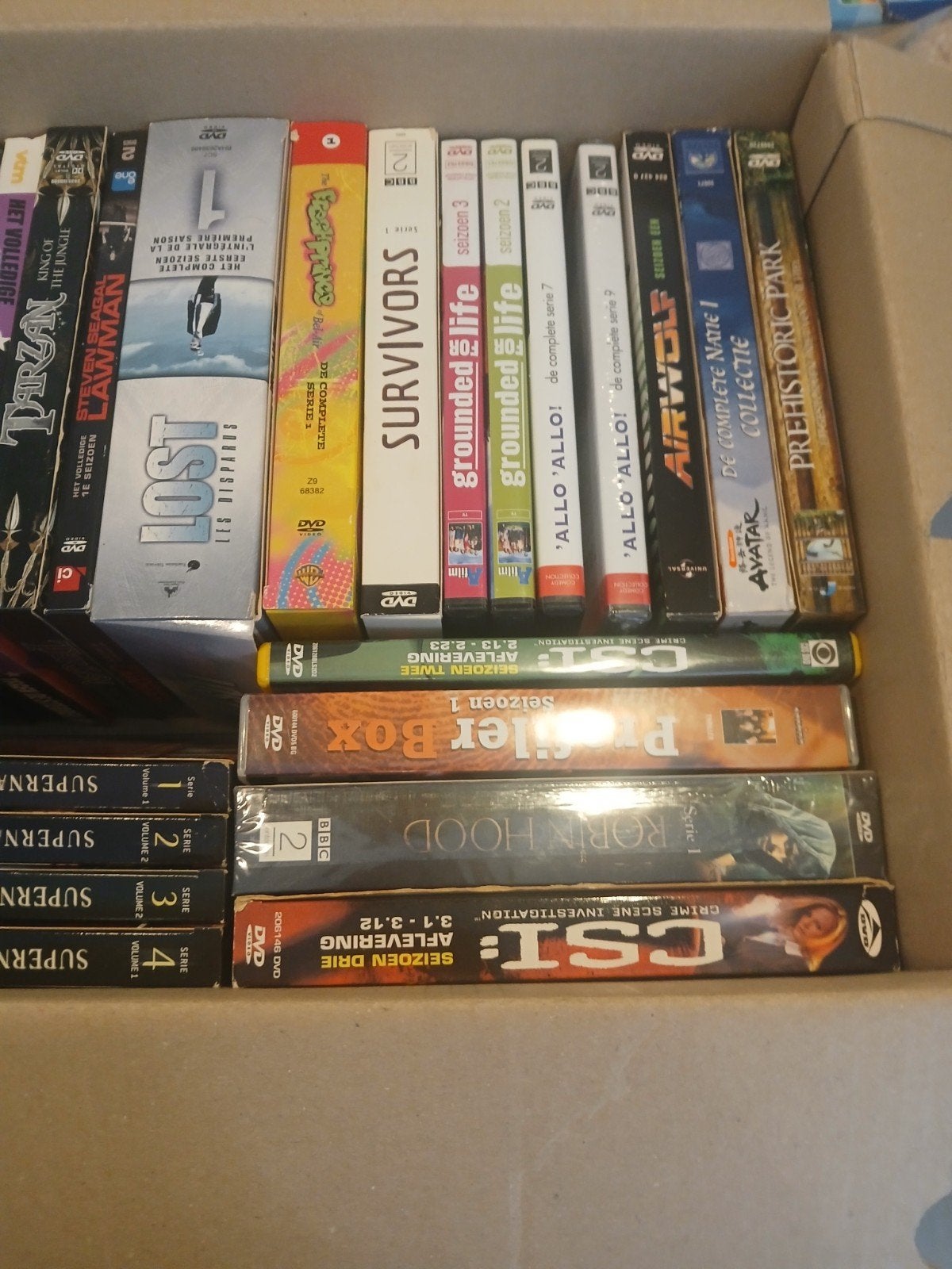 Dvd series lot, Ophalen