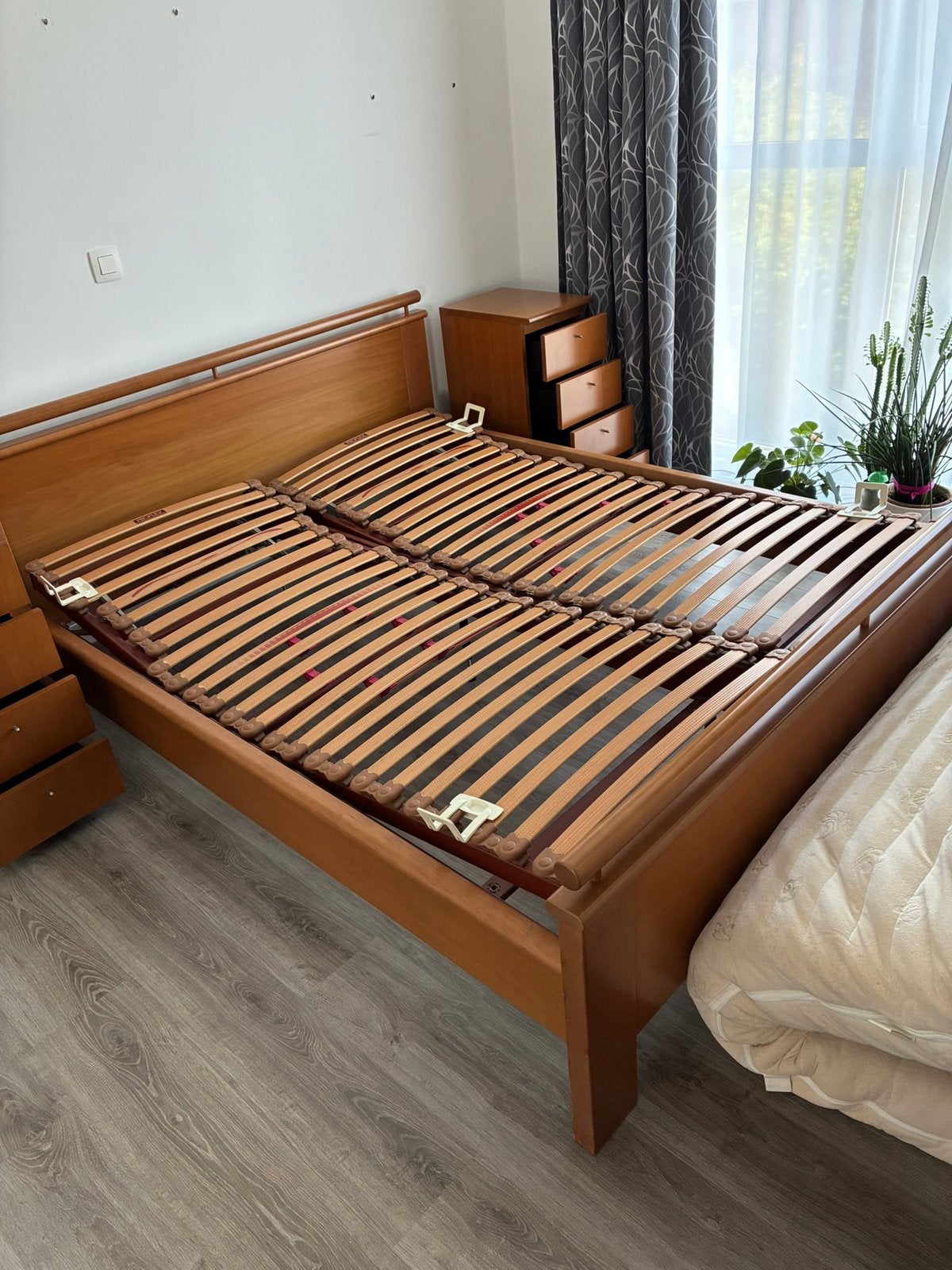 Volledige slaapkamer, Huis en Inrichting, Slaapkamer | Bedden, Ophalen, Bruin, Klassiek, Tweepersoons