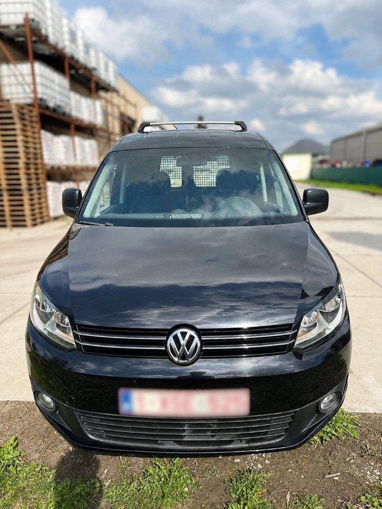 VW Caddy - 1.6Tdi - 2011, Autos, Camionnettes & Utilitaires, 1473 kg, Euro 5, 2 places, Noir