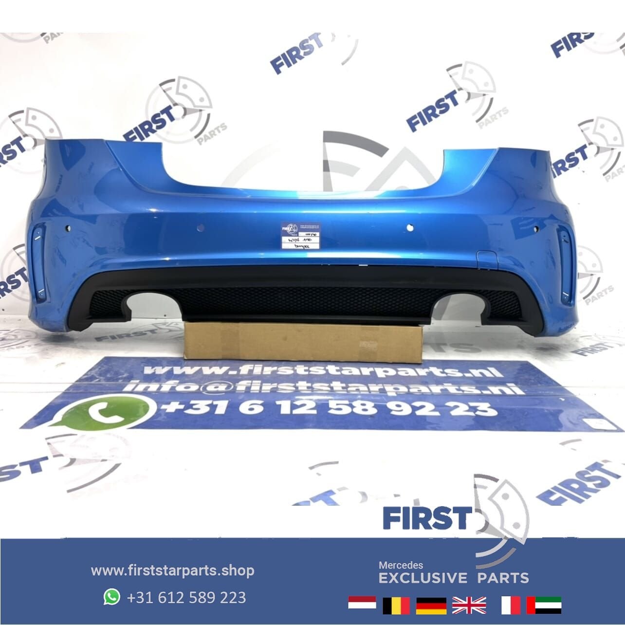 Originele Mercedes A KLASSE W176 AMG ACHTERBUMPER + DIFFUSER, Gebruikt, -, Ophalen of Verzenden, Achter