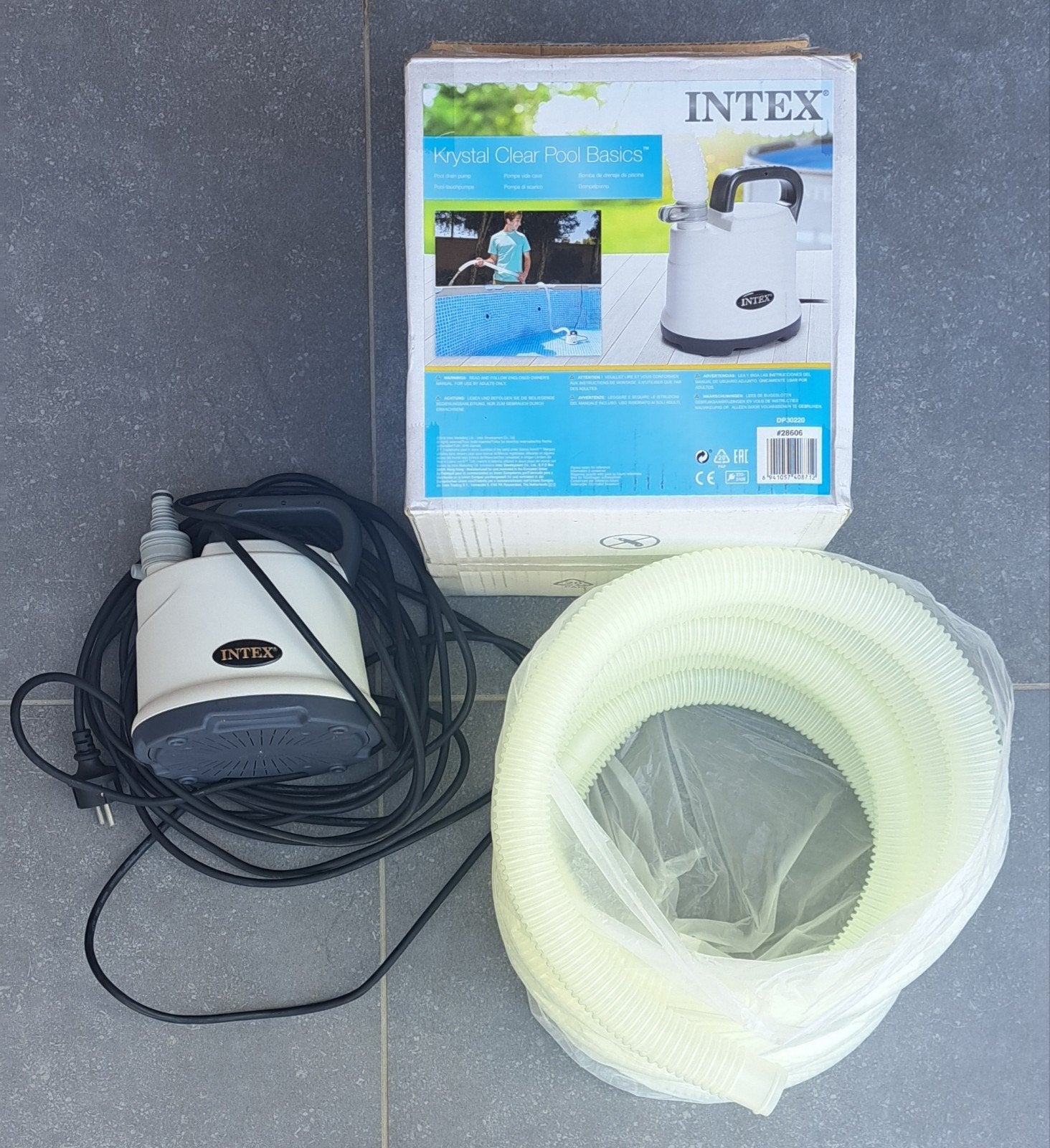 Intex Pompe vide piscine, Jardin & Terrasse, Enlèvement, Comme neuf, Pompe