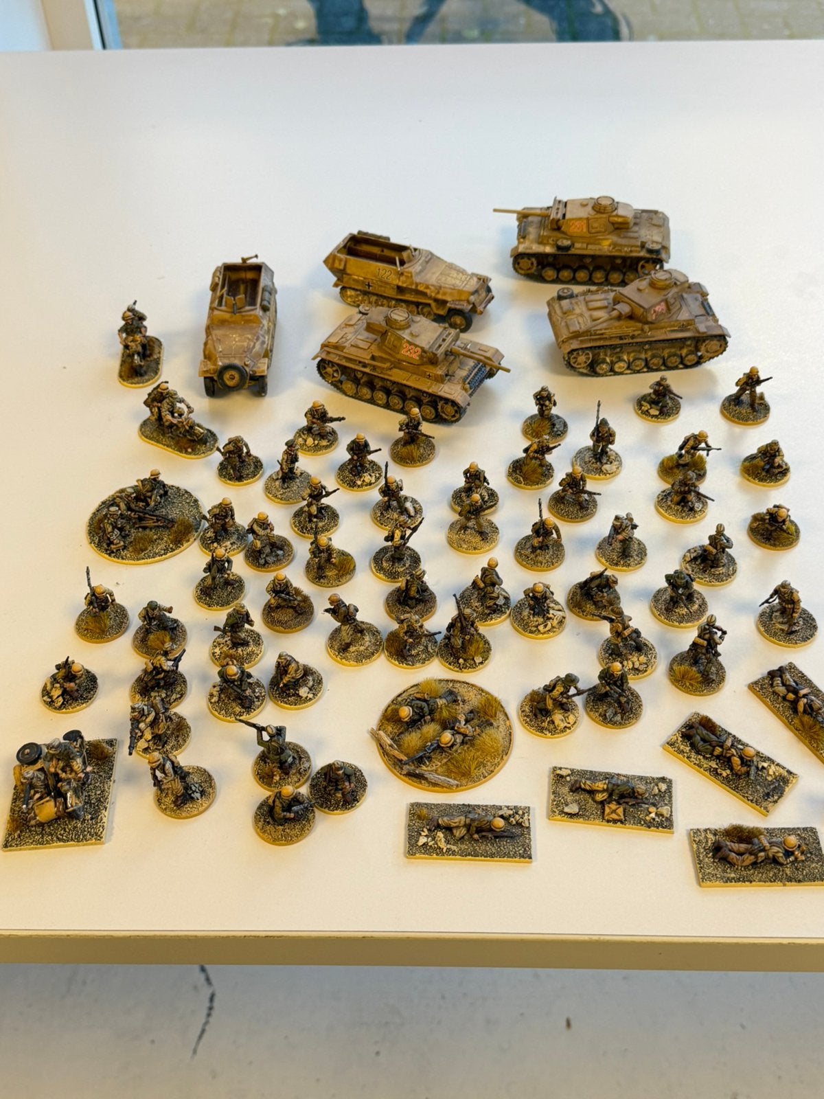 WW2 Bolt Action 28mm German Afrika Korps Leger Pro Painted, Ophalen of Verzenden, Zo goed als nieuw