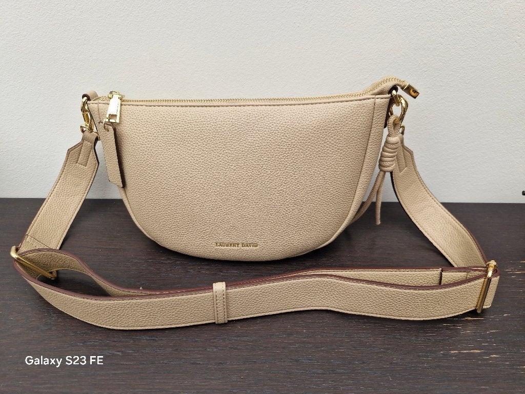Crossbody Laurent David, Bijoux, Sacs & Beauté, Sacs | Sacs Femme, Enlèvement ou Envoi, Neuf, Beige, Autres types