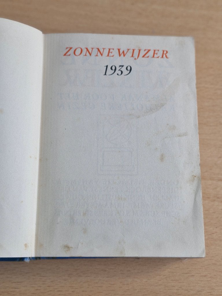Zonnewijzer 1939 - Almanak voor het Katholieke Gezin, Diverse auteurs, Ophalen, 20e eeuw of later, Gelezen
