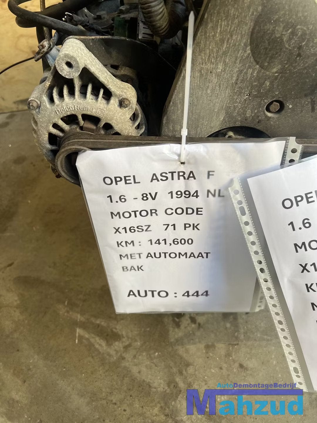 OPEL ASTRA F 1.6I 1.6 Motorblok motor engine moteur, Autos : Pièces & Accessoires, Opel Automobile GmbH, Opel, Bahnhofsplatz 1
65423  Russelsheim am Main, DE