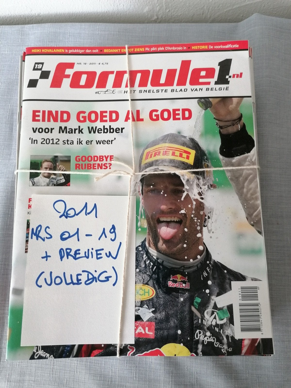 F1 tijdschriften 2011, Enlèvement ou Envoi, Utilisé