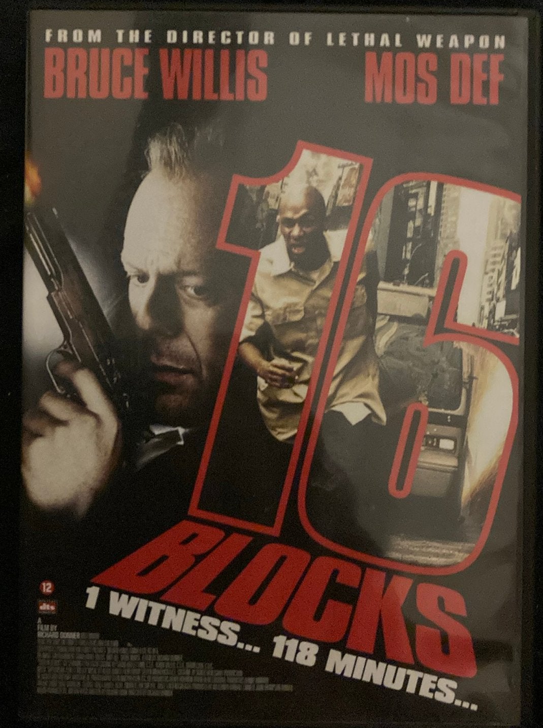 16 blocks nl eng, Cd's en Dvd's, Dvd's | Actie, Ophalen of Verzenden, Zo goed als nieuw