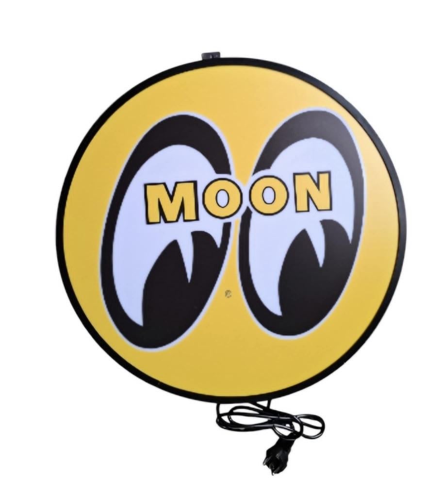 Moon eyes wand reclame verlichting garage USA decoratie lamp, Verzamelen, Ophalen of Verzenden, Nieuw, Lichtbak of (neon) lamp