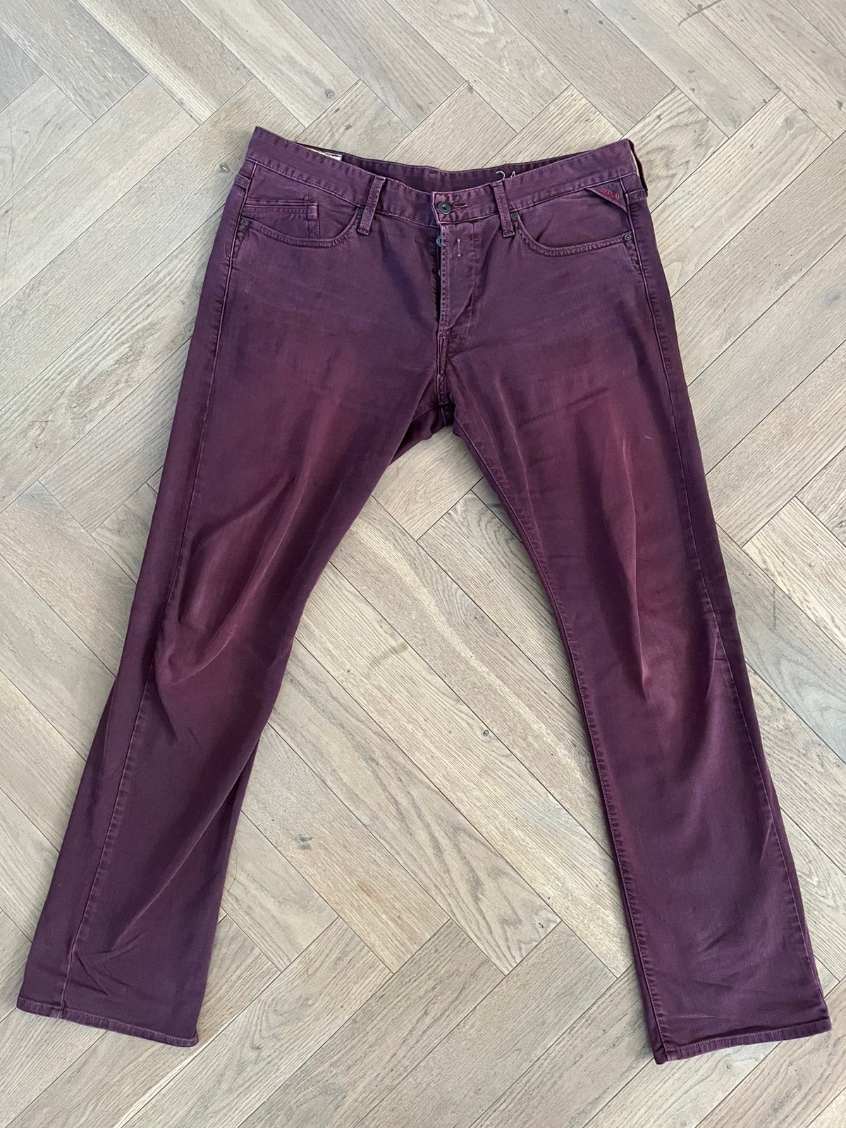 Replay waitom broek straight W34 L32 Z.G.A.N, Ophalen of Verzenden, Zo goed als nieuw, W33 - W34 (confectie 48/50)