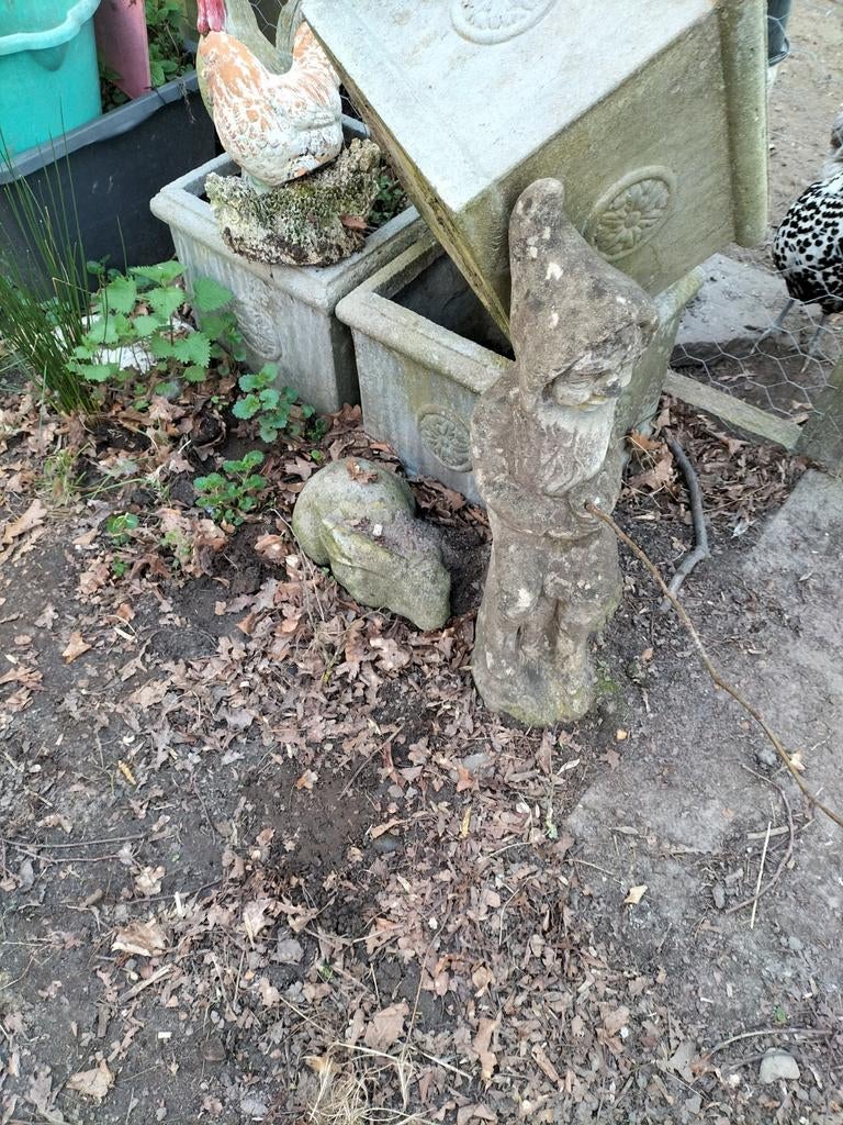Tuinkabouter met vishengel optie voor aan een vijver, Tuin en Terras, Tuinbanken, Kunststof, Ophalen