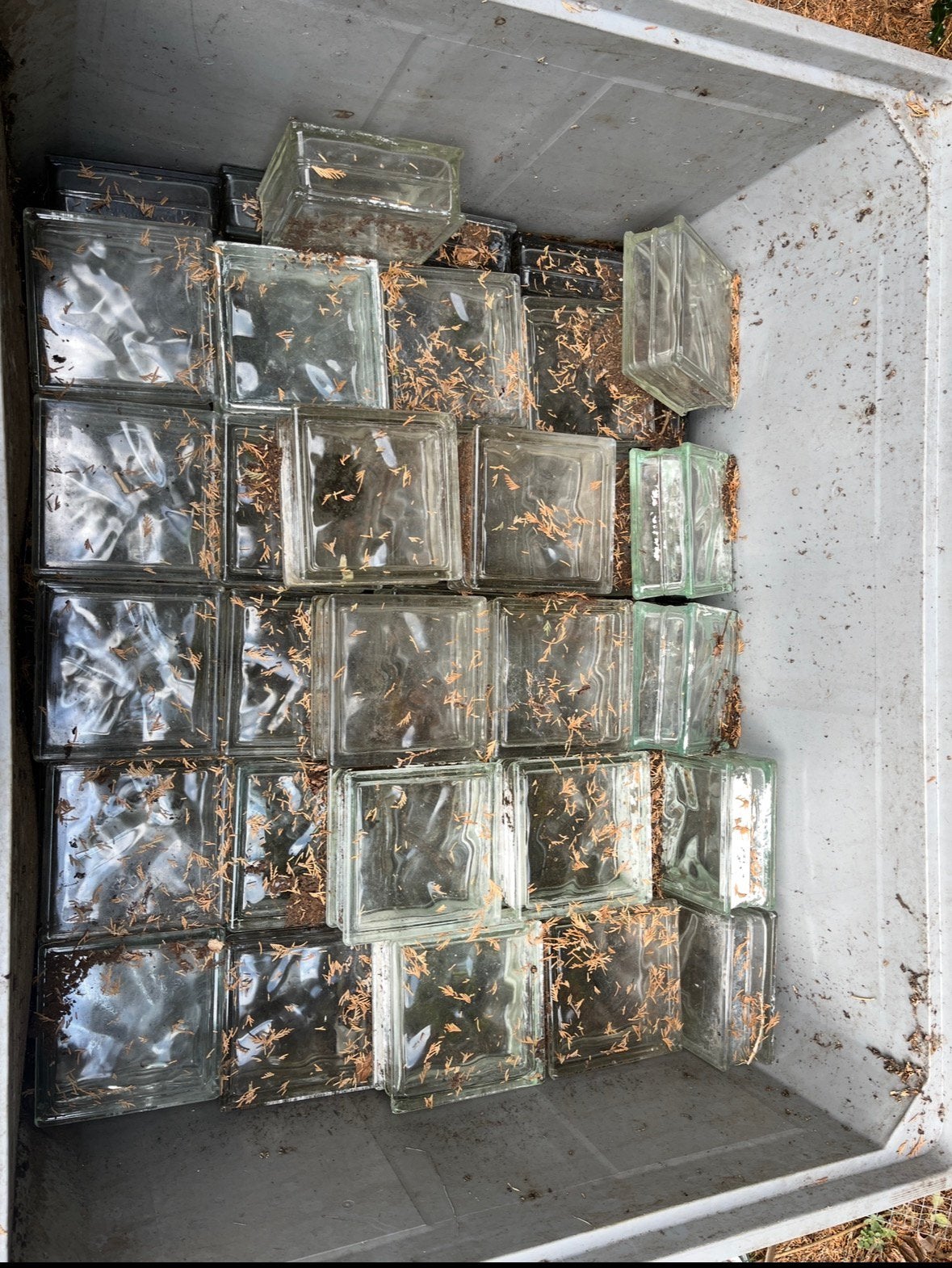 Glasdallen, Huis en Inrichting, Woonaccessoires | Kamerschermen, Ophalen, Gebruikt
