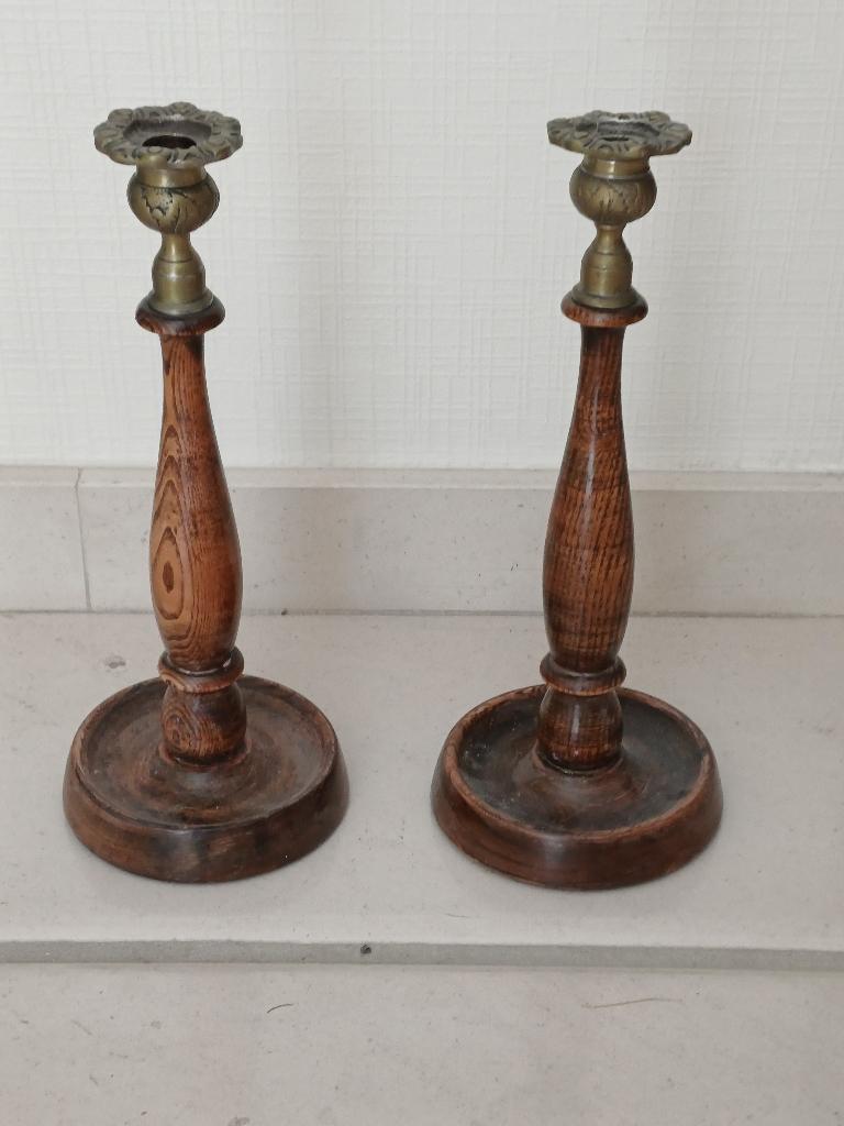 2 Antieke kandelaars, Ophalen