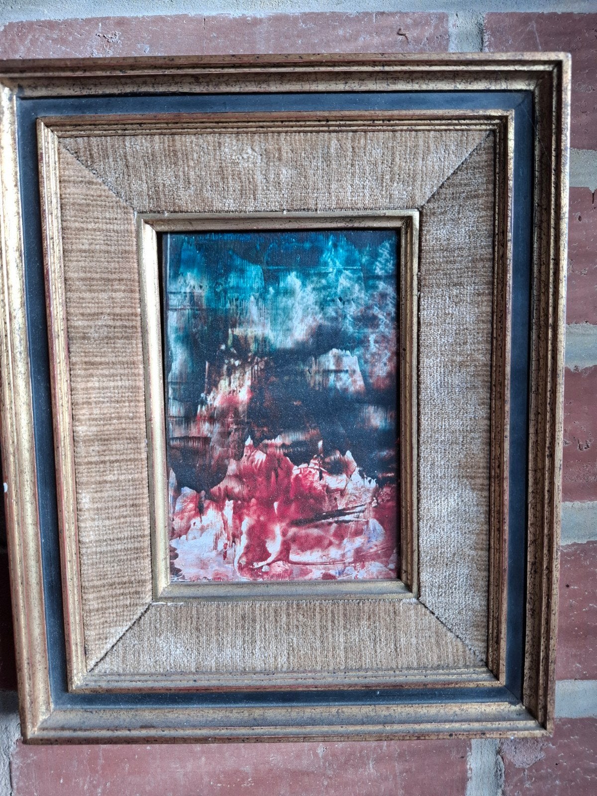 huile sur bois marcel delmotte, Enlèvement, Toile