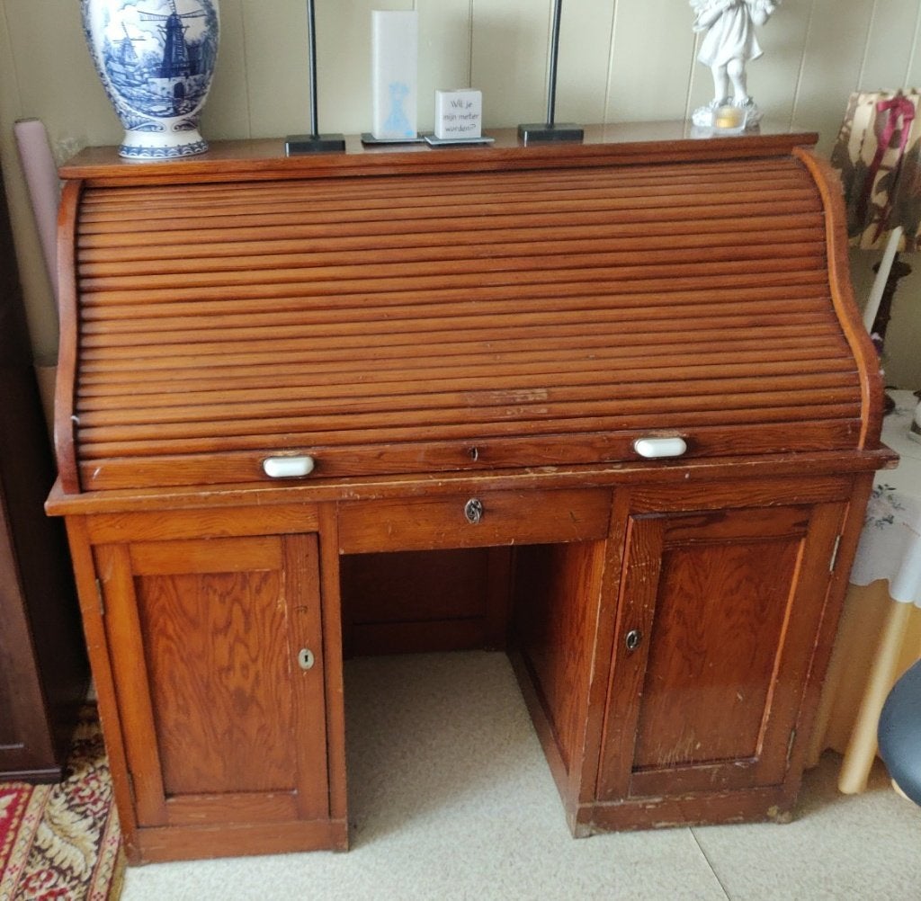 Antiek bureautje, Ophalen, Gebruikt, Hout, Secretaire