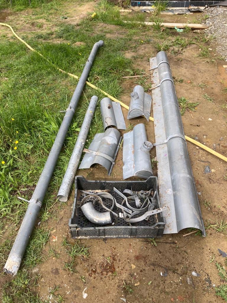 Zinken dakgoot, regenpijp en toebehoren, Doe-het-zelf en Bouw, Ophalen, Gebruikt, Zink, Overige typen