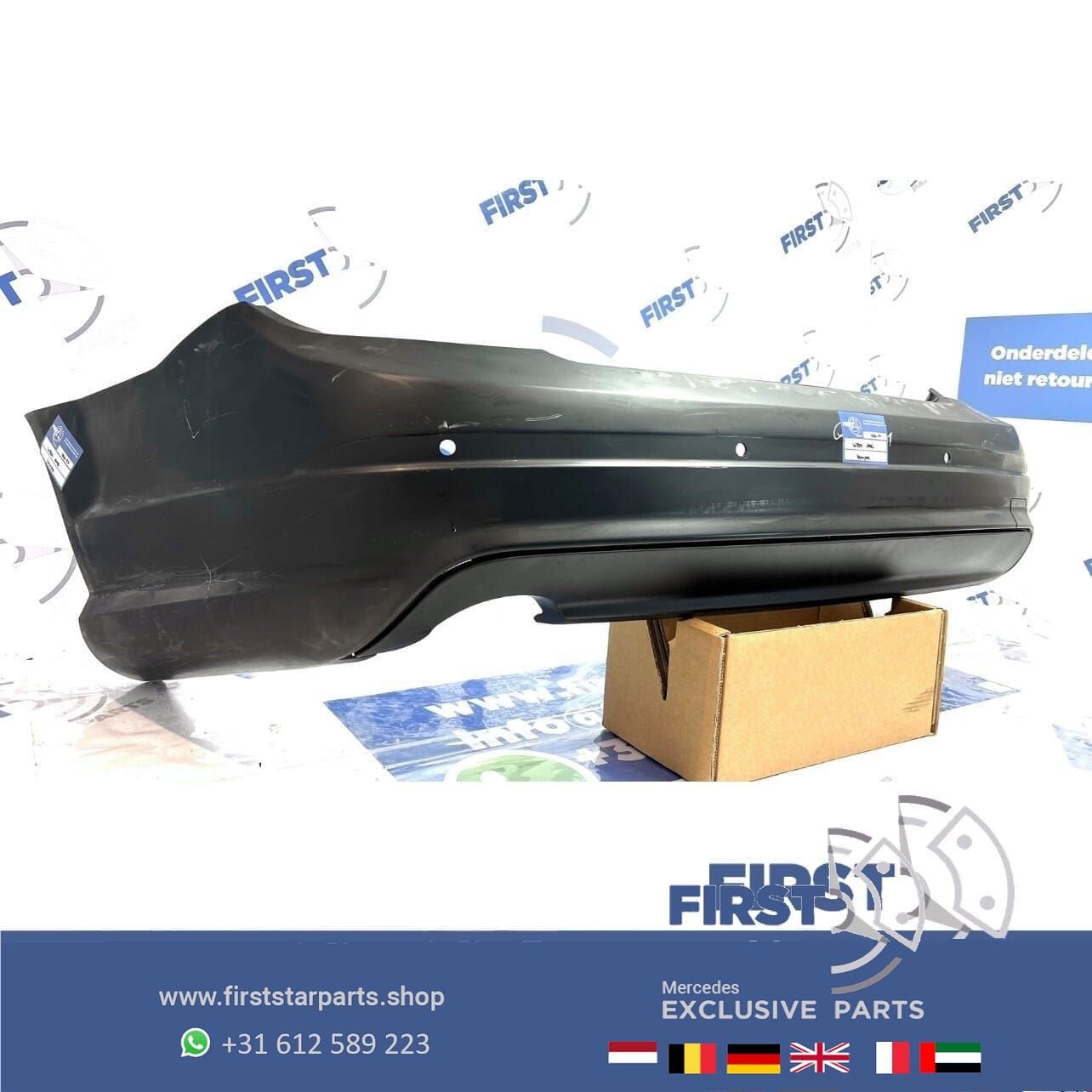 W204 AMG PRE-FACELIFT ACHTERBUMPER + DIFFUSER Mercedes C Kla, Auto-onderdelen, -, Ophalen of Verzenden, Achter, Bumper