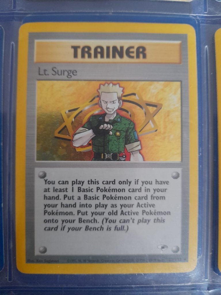Lt. Surge 17/132	Gym Heroes, Rare Holo, Collections, Collections Autre, Enlèvement ou Envoi, Comme neuf