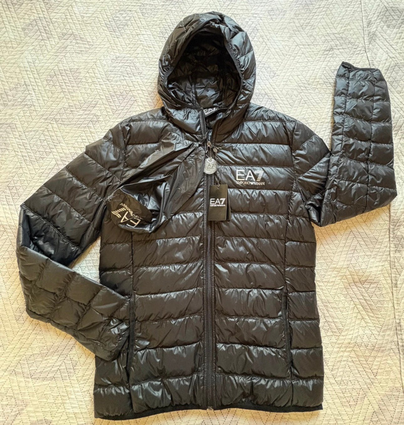 Doudoune EA7 Emporio Armani, Enlèvement, Neuf, Taille 52/54 (L), Noir