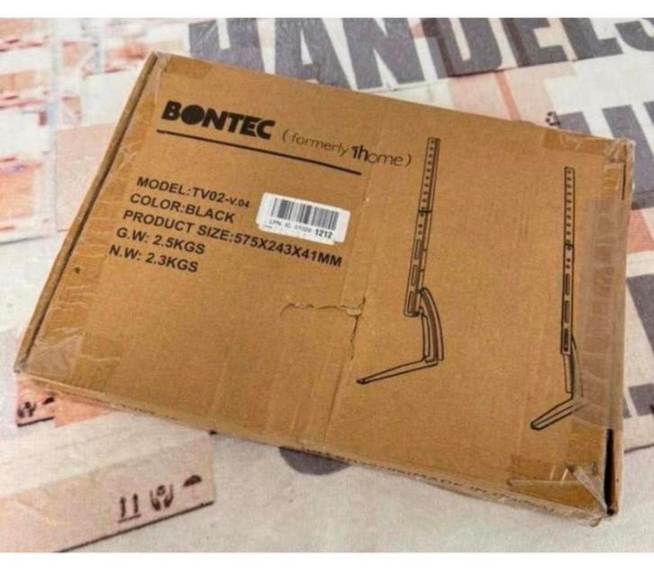Base de table et de bureau BONTEC, meuble TV 22 à 65 pouces, Enlèvement ou Envoi, Neuf