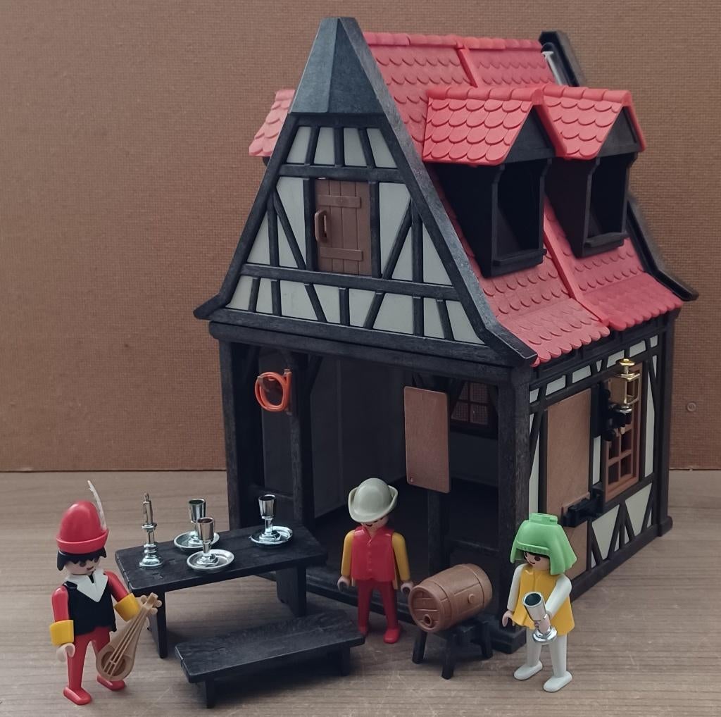 playmobil middeleeuwse taverne, Enlèvement ou Envoi, Utilisé, Playmobil en vrac