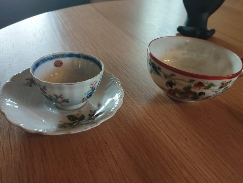 Service à thé japonais en porcelaine., Enlèvement
