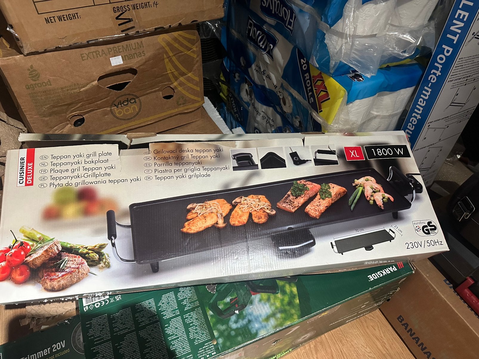 Teppan yaki plaat, Ophalen, Gebruikt