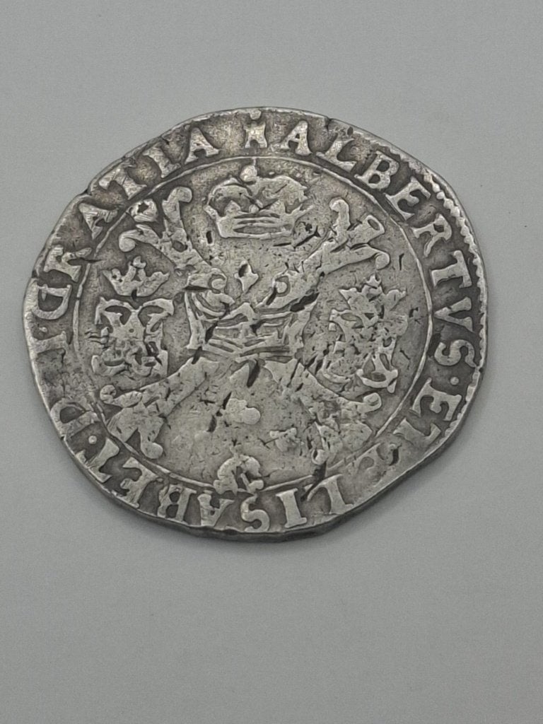 Patagon historique en argent 1616 (Pays-Bas espagnols), Enlèvement ou Envoi, Monnaie en vrac, Argent, Argent