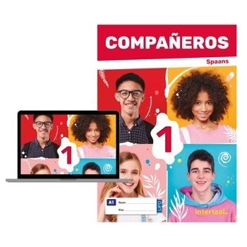 studieboek: Compañeros deel 1 boek + digitale licentie, Boeken, Ophalen of Verzenden, Zo goed als nieuw, Overige niveaus