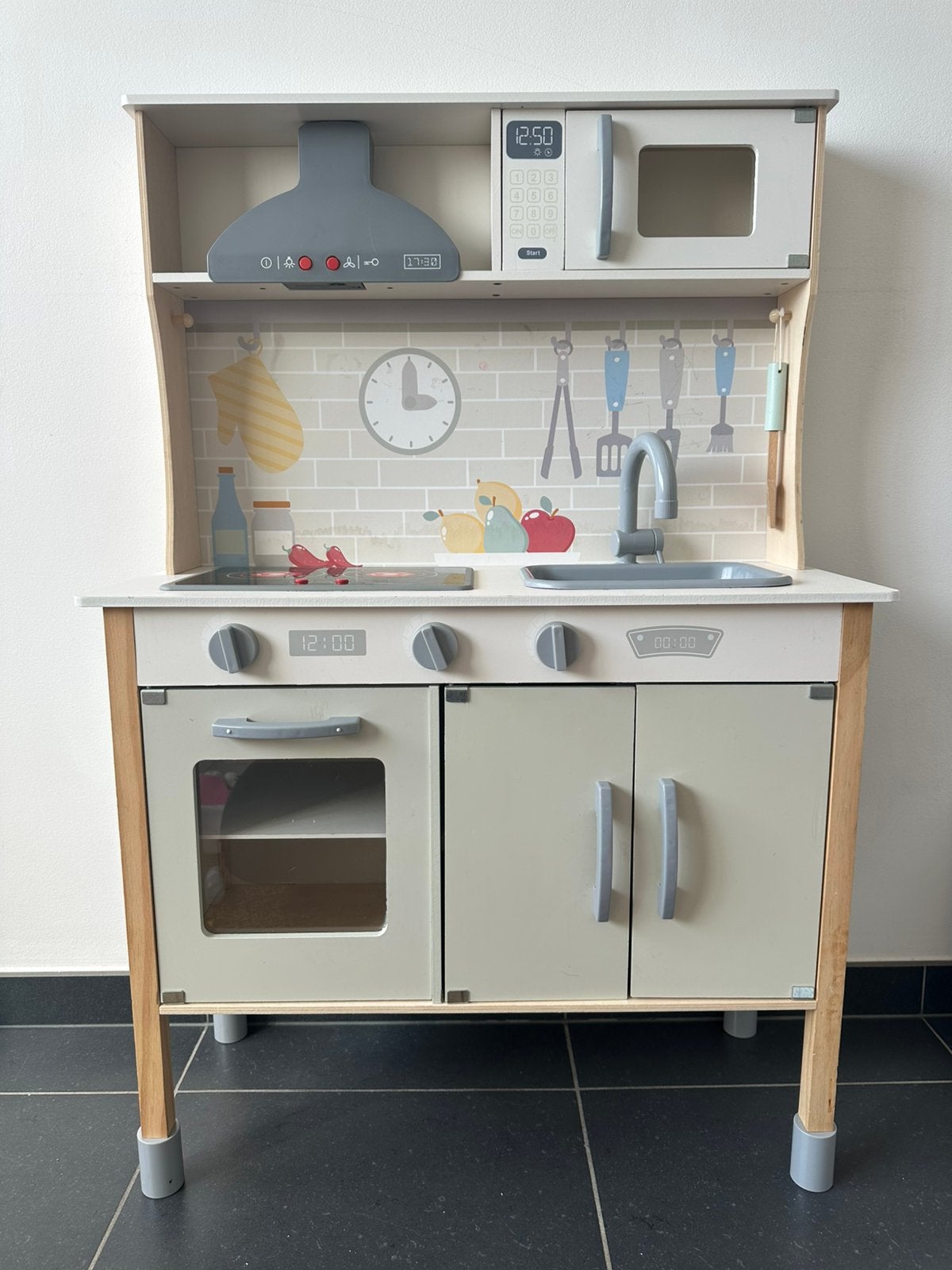 Houten keuken voor kinderen, Enlèvement, Utilisé, Bois