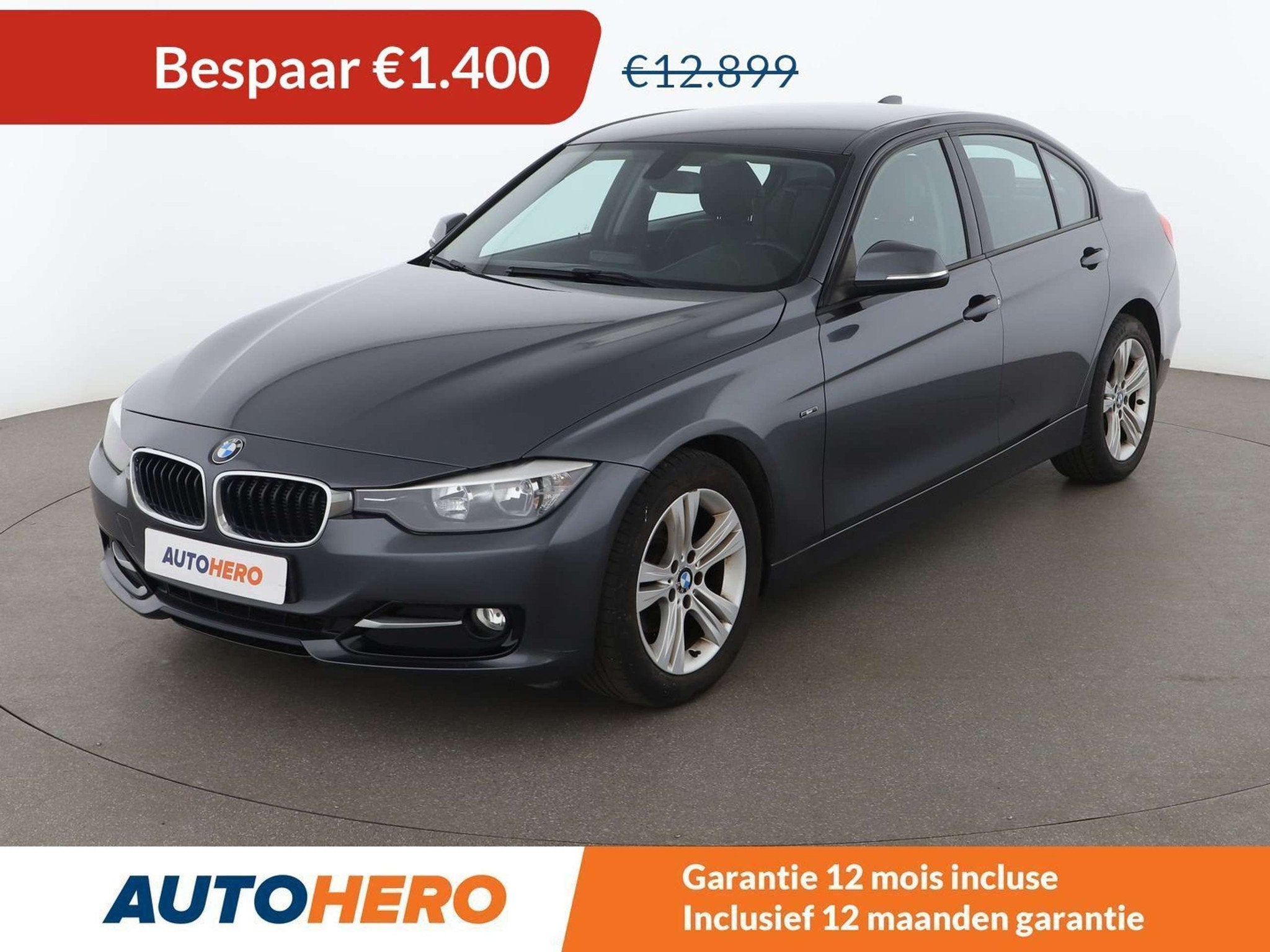 BMW 3 Serie 316 316d (bj 2015), Auto's, Achterwielaandrijving, Leder, Grijs, Zilver of Grijs
