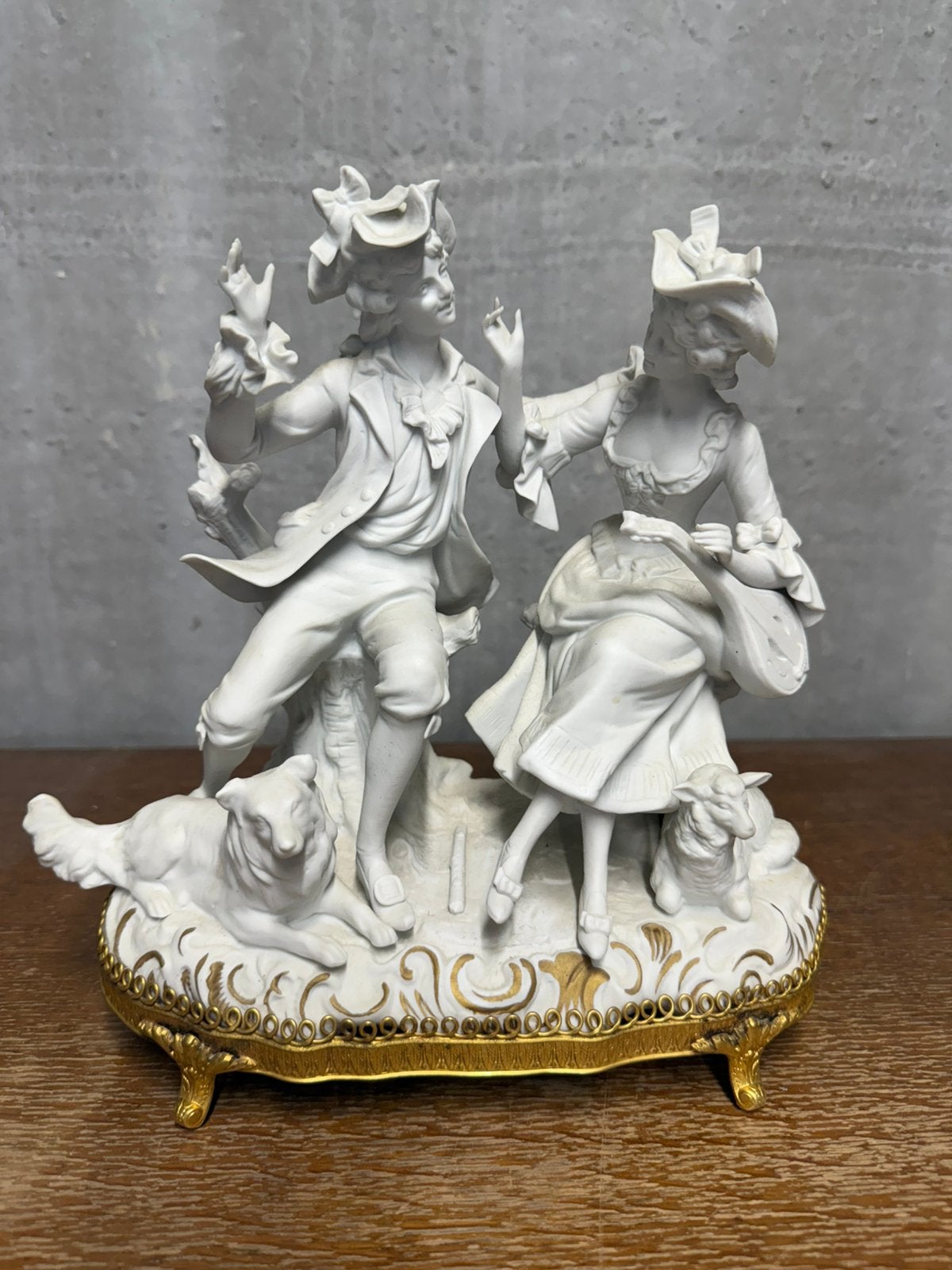 Capodimonte-stijl  vintage biscuit porselein, Antiek en Kunst, Ophalen of Verzenden