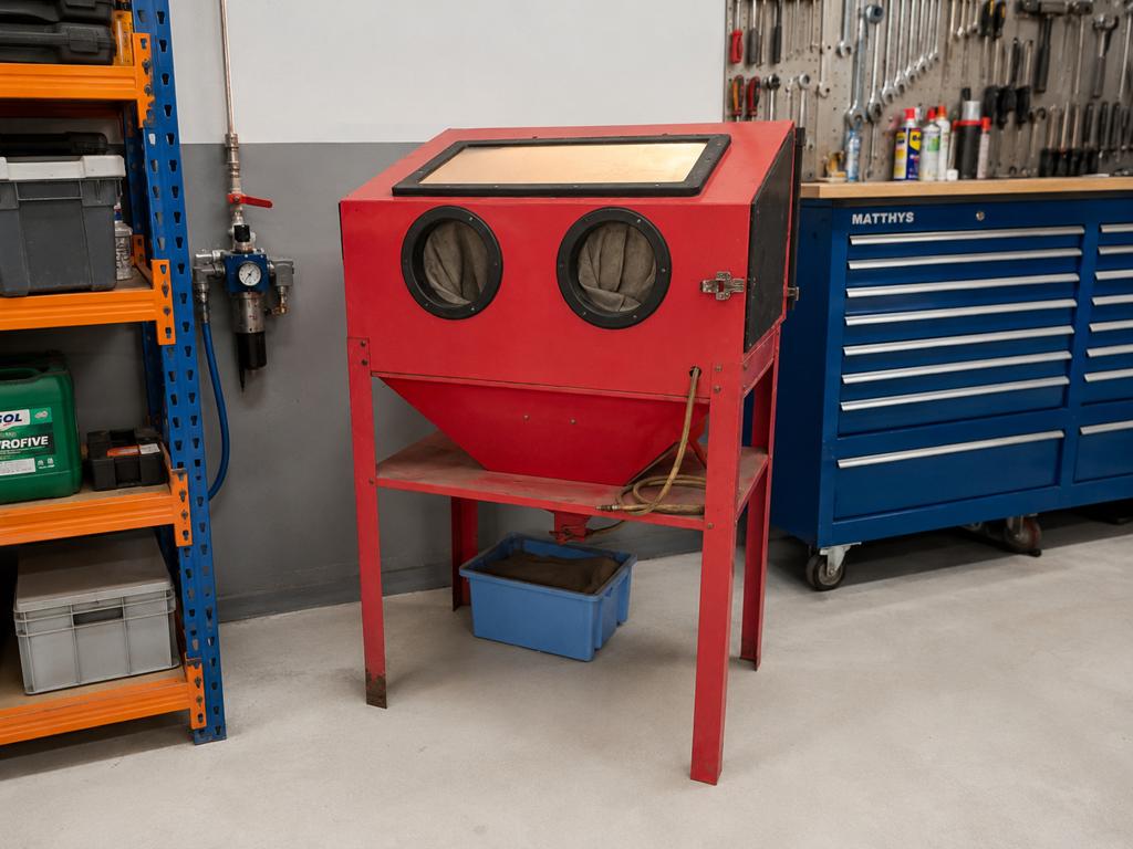 CABINE DE SABLAGE MATTHYS – 88 x 57 x 145 cm, Bricolage & Construction, Enlèvement, Comme neuf