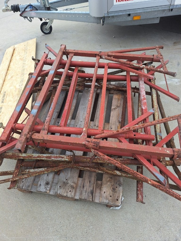 Schragen 6 stuks, Doe-het-zelf en Bouw, Steigers, Ophalen, Gebruikt, Overige typen