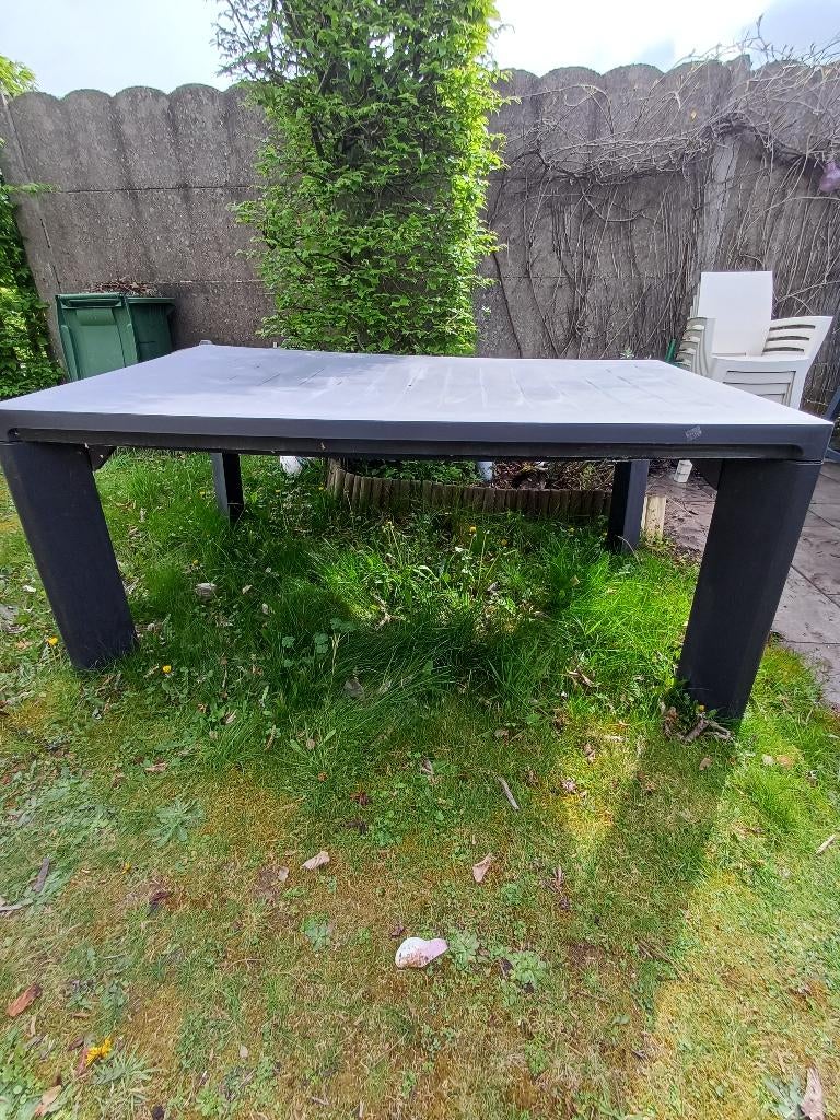 Tuintafel, Ophalen, Gebruikt, Rechthoekig, Plastic