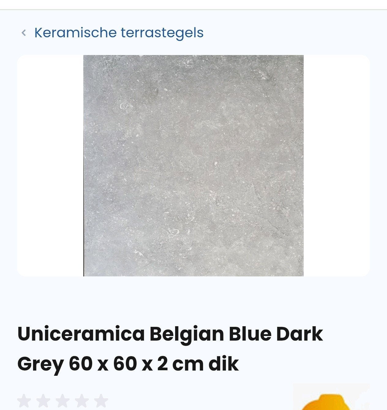 Uniceramica Belgian Blue Dark grey keramisch 60x60x2  13m2, Bricolage & Construction, Panneaux solaires & Accessoires, Enlèvement