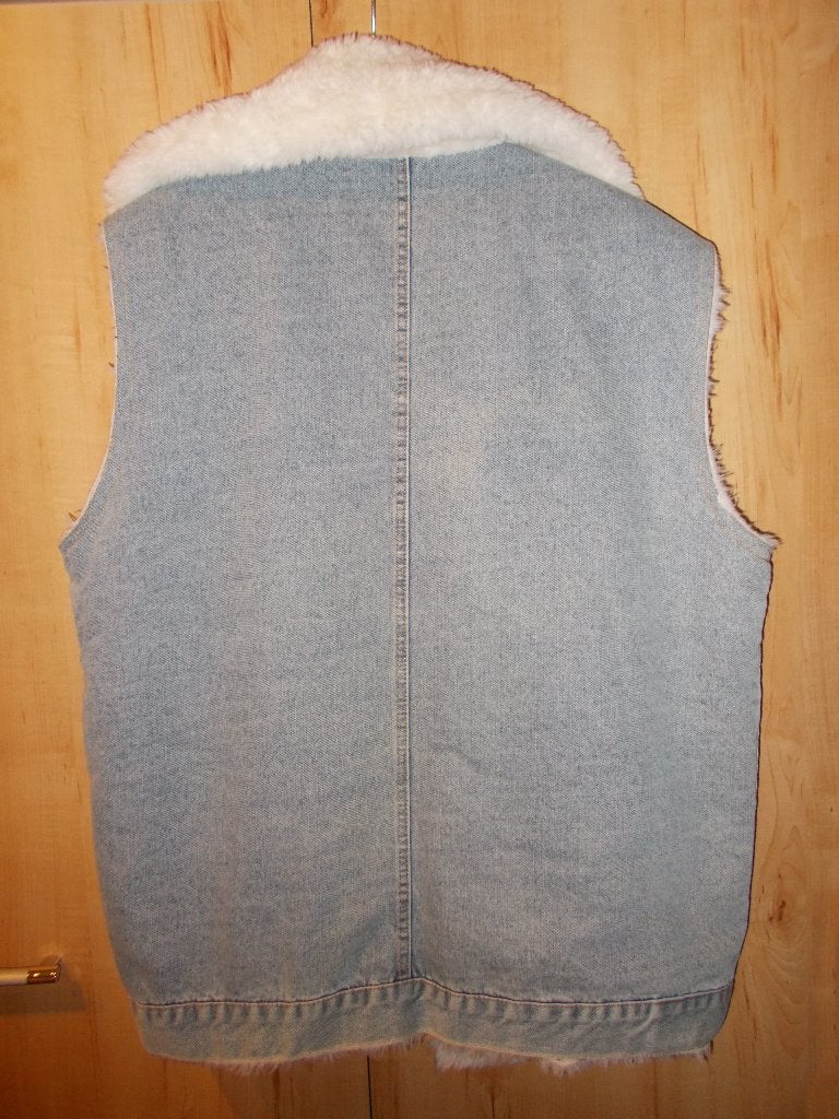 Veste sans manches en jean & fourrure., Taille 38/40 (M), Heartless, Comme neuf, Enlèvement