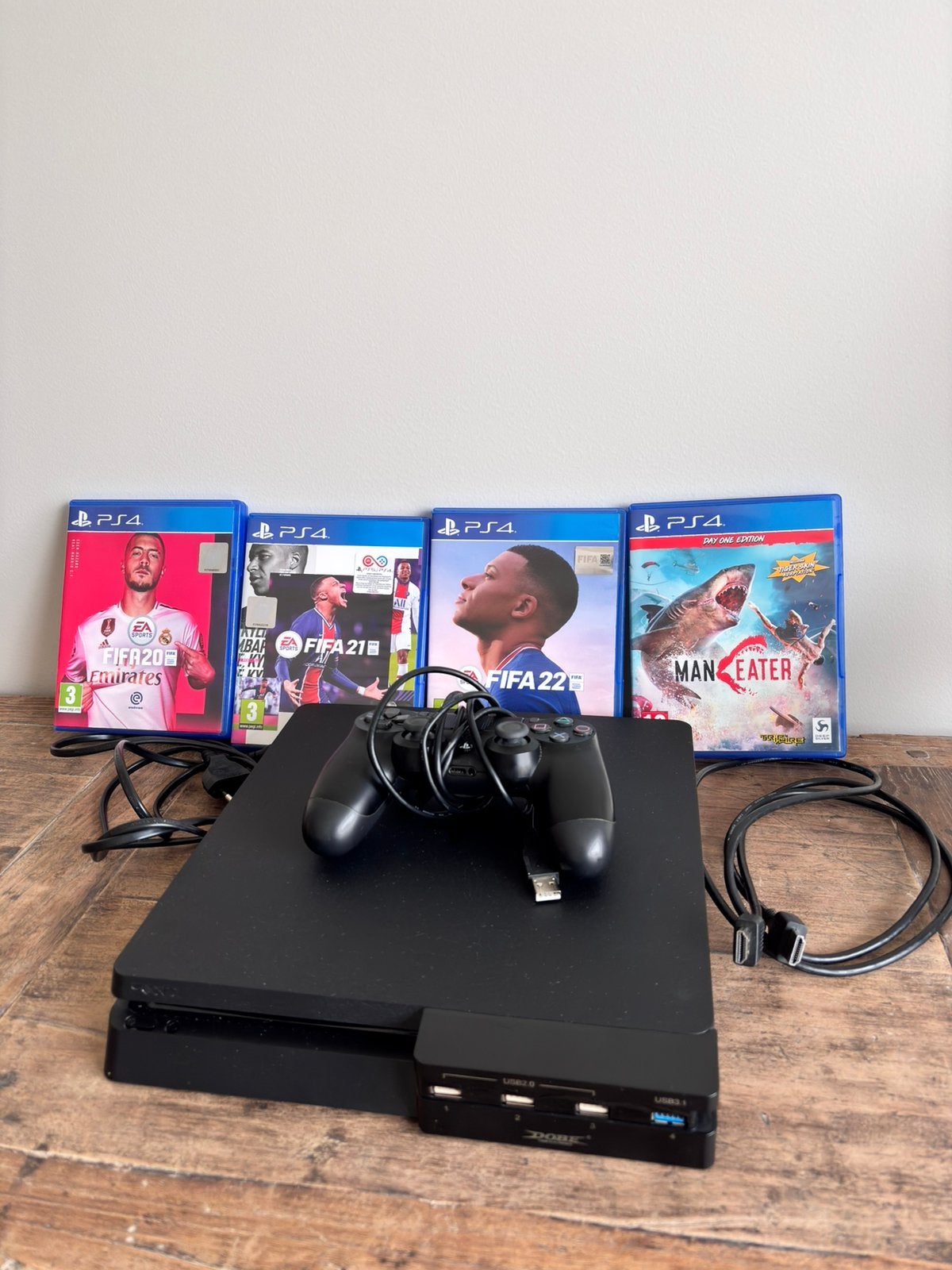 Playstation 4 Slim | 1 Controller | Gratis games, 500 GB, Avec 1 manette, Enlèvement, Utilisé