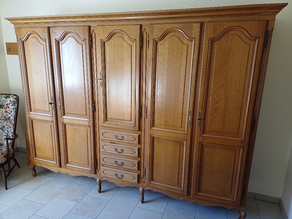 Chambre à coucher complète en chêne, Ophalen, Gebruikt, Tweepersoons