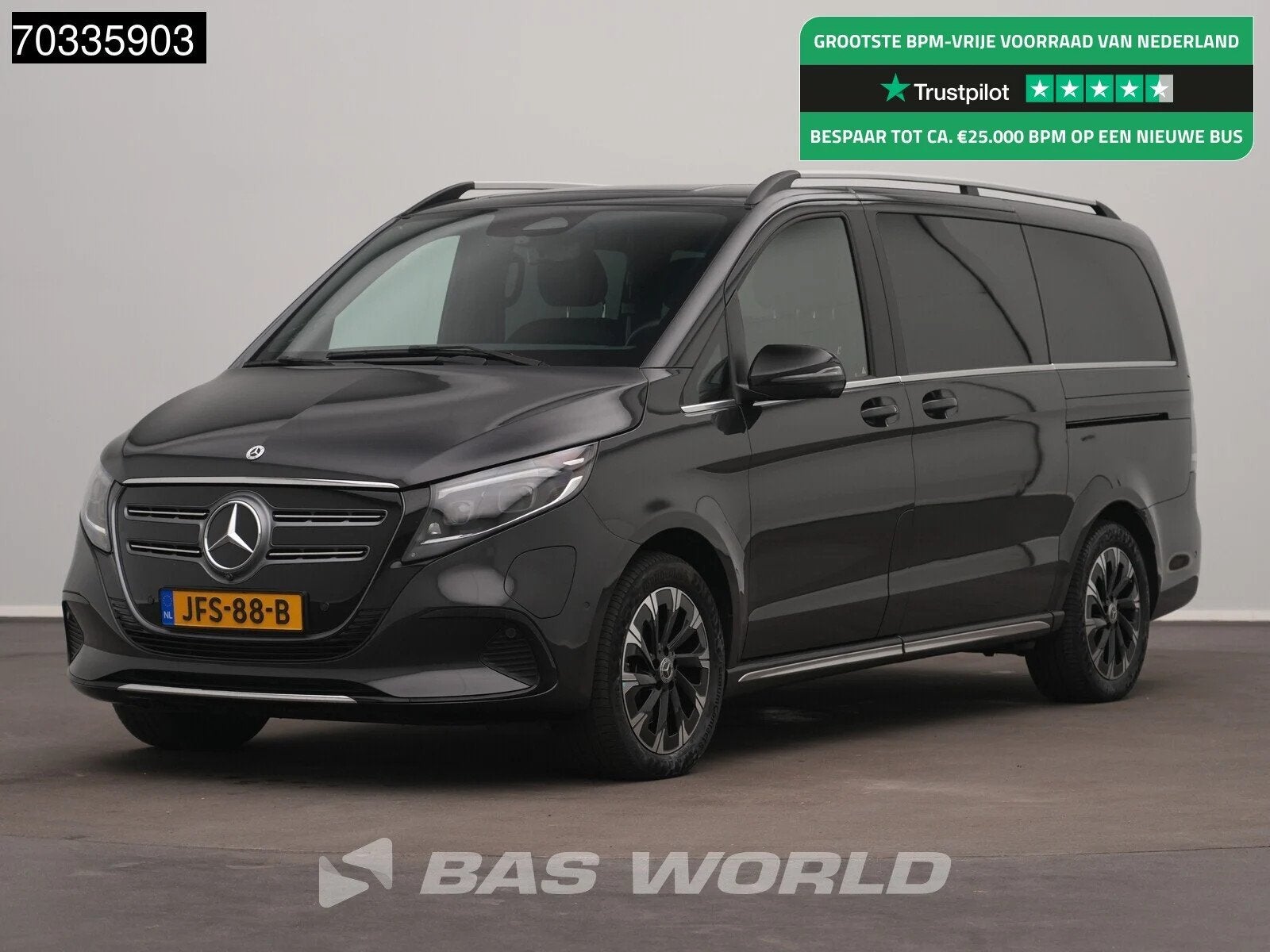 Mercedes EQV 300 L2 7 persoons 2x Schuifdeur Airco Navi 360, Autos, Camionnettes & Utilitaires, Cuir, Argent ou Gris, Achat, Entreprise