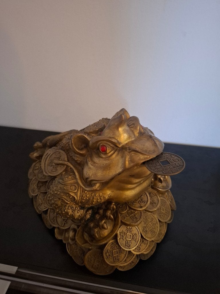 Chinese bronzen Feng Shui geldpad (Jin Chan) – 5,5 kg, Antiek en Kunst, Ophalen of Verzenden, Brons