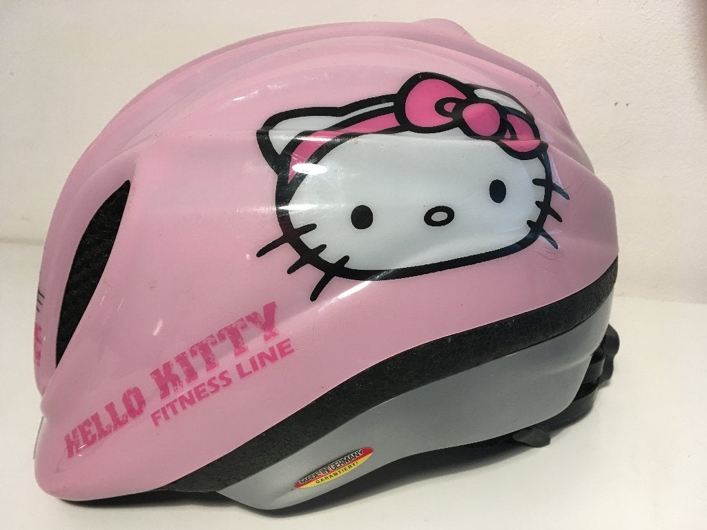 Casque vélo enfant  Ked - Hello Kitty, Vélos & Vélomoteurs, Enlèvement, Utilisé, Ked