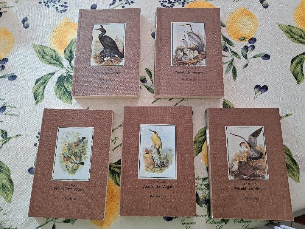 Volledige serie 5 delen de wereld der vogels, Ophalen, Zo goed als nieuw, John Gould,s, Vogels