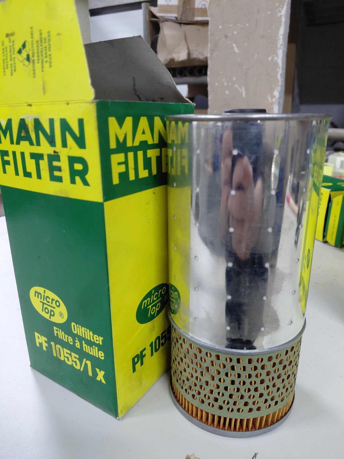 Mercedes oliefilter PF 1055/1x, Enlèvement