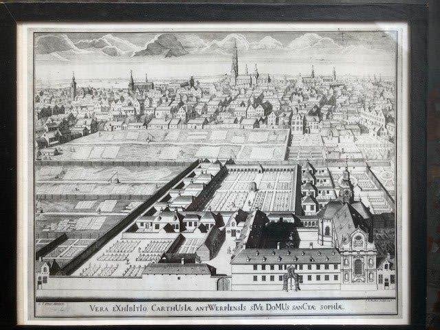 Gravure Kapucinessenklooster Antwerpen - Reproductie, Envoi, Architecture, Gravure