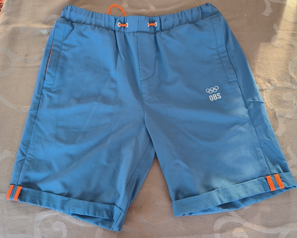 Herenshorts OBS Olympische spelen 2024, Kleding | Heren, Broeken en Pantalons, Ophalen of Verzenden, Nieuw, Blauw