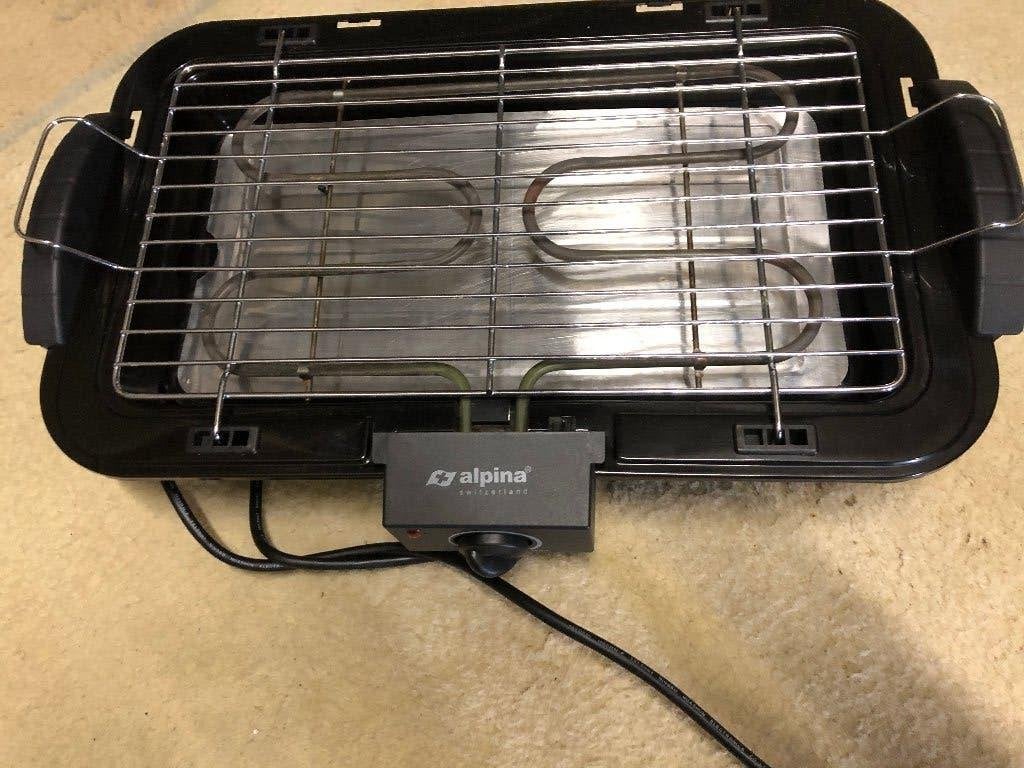 electrische grill bbq, Tuin en Terras, Elektrische barbecues, Ophalen, Zo goed als nieuw