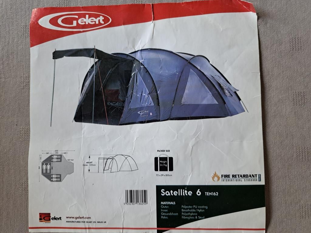 Tent 6 personen, Ophalen