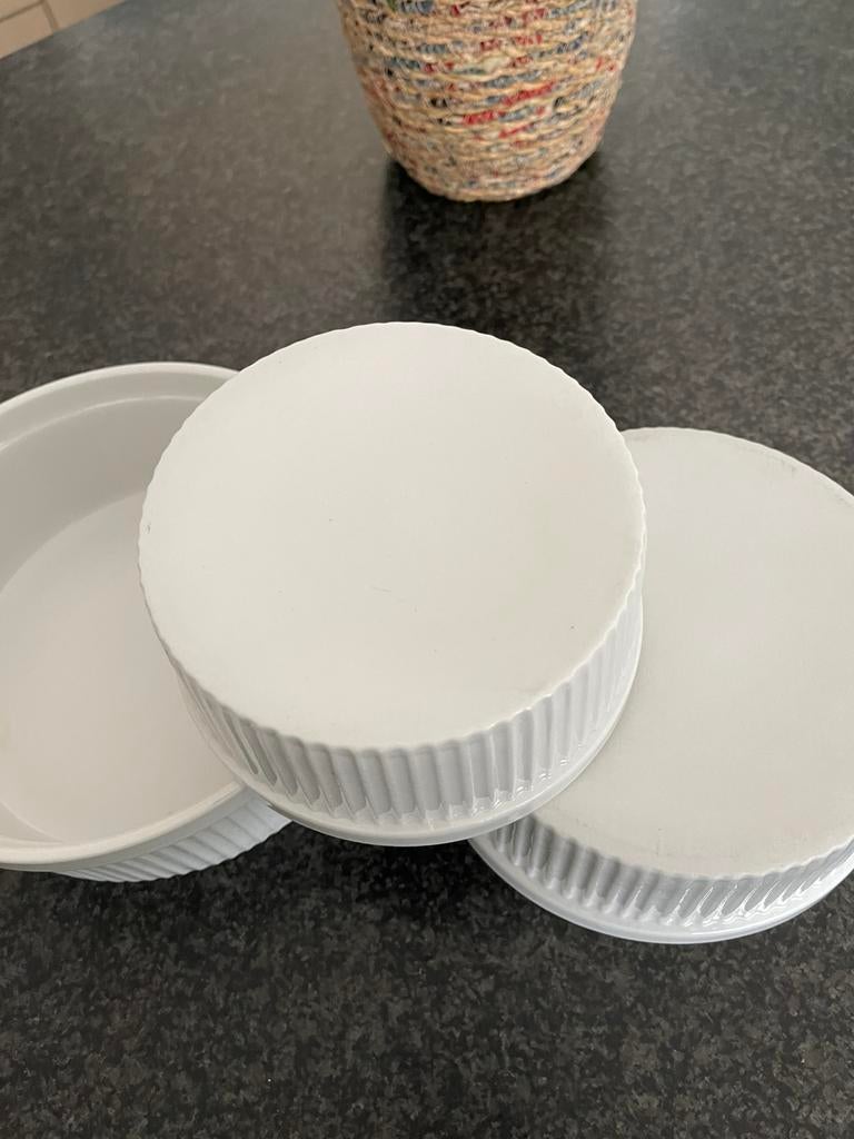 Ovenschotelset 3 stuks, Ophalen, Zo goed als nieuw, Kom(men), Effen