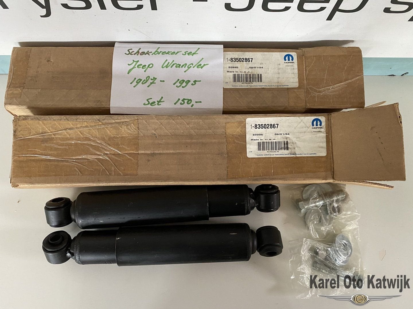 Schokbreker/demper set Jeep Wrangler 1987-1995, Autos : Pièces & Accessoires, Neuf, -, -, -