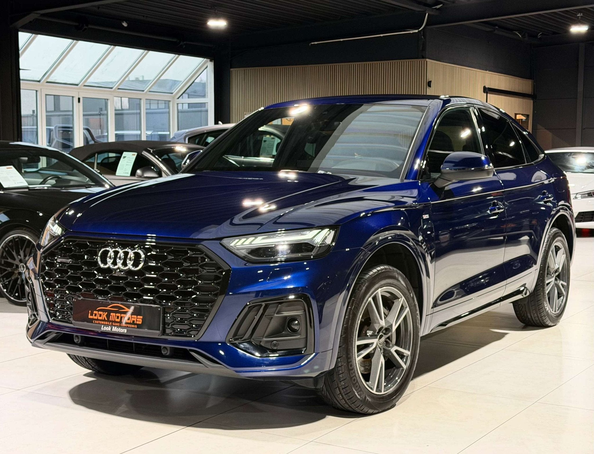 Audi Q5 SPORTBACK PHEV 50 TFSIe Quattro S-line S-tronic NAVI, Auto's, Automaat, Gebruikt, Zwart, 4 cilinders